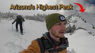 Conquering Humphreys Peak Winter Summit [upl. by Ydoj]