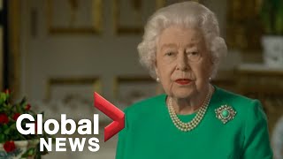 Coronavirus outbreak Queen Elizabeth II calls for unity in quotincreasingly challenging timequot  FULL [upl. by Crosby130]