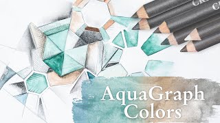 AQUAGRAPH COLORS  WaterSoluble Colored Graphite Pencils by CRETACOLOR [upl. by Maltz]