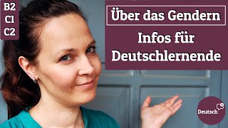 Gendern im Deutschen Infos zur aktuellen Debatte Deutsch B2C2 [upl. by Ydnerb]