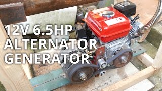 DIY 65hp 12v Honda clone Alternator Generator power station [upl. by Cohen296]