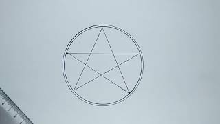 How to Draw a PENTAGRAM Step by Step [upl. by Egbert566]