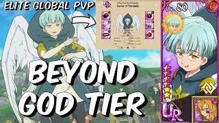 BEYOND GOD TIER Sariel DESTROYS Global PVP  Full UR Gear 1 Damage  Seven Deadly Sins Grand Cross [upl. by Eissirhc887]