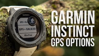 Garmin Instinct GPS Explained GPSGlonassGalileoUltraTrac [upl. by Nattirb523]