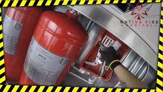 Kitchen Fire Suppression system install 5 [upl. by Roanne]