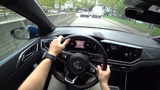 New VW Polo GTI 2019 Test Drive Review POV [upl. by Wadlinger199]