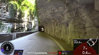 30 Minute Cycling Workout Brasa Canyon Italy Ultra HD Video Garmin [upl. by Nylicaj]