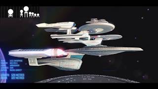 Every USS Enterprise Side by Side  Size Comparison  Star Trek [upl. by Hogue27]