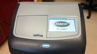 hach dr 6000 spectrophotometer [upl. by Suellen]