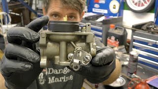 Johnson  Evinrude carburettor service [upl. by Wincer]