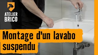 Montage dun lavabo Montage dun lavabo suspendu  Atelier Brico HORNBACH [upl. by Ammadas]