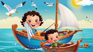 Row row row your boat  nursery rhymes  baby lullaby rowrowrowyourboat kidssong [upl. by Hach279]