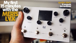 Meris LVX  15 minute first look ambient guitar live looping [upl. by Veal]