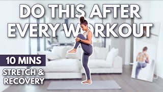 10 min Full Body Cool Down Stretches for Recovery amp Flexibility  growwithjo [upl. by Irrot]