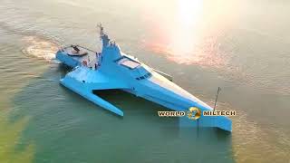 China’s New Stealthy Trimaran Drone Ship [upl. by Judson]