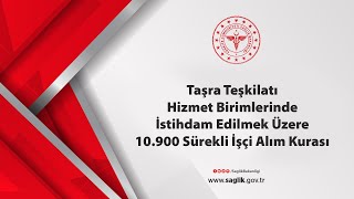 TC Sağlık Bakanlığı 10900 Sürekli İşçi Alımı Kurası 1 Gün 25042023 [upl. by Brownley]