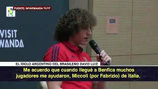 Pablo Aimar ídolo de David Luiz [upl. by Casmey850]