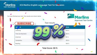 Marlins Test For Seafarer Score 99 [upl. by Jemmy]