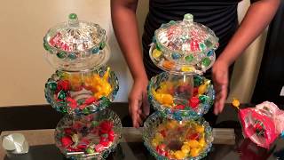 DIY candy dishdollar tree candy dish for partyweddingsbaby shower or at home centerpiece [upl. by Oravla857]