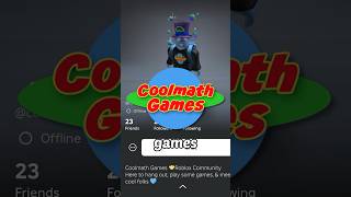 Coolmath Games Added me on Roblox🪐roblox robloxshorts [upl. by Noirrad104]