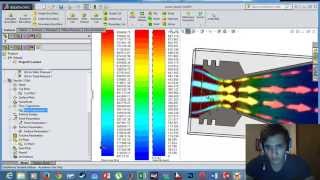 Rocket Nozzle CFD Analysis On Solidworks [upl. by Quenna]