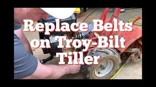 How to Replace Belts on TroyBilt Tiller [upl. by Casaleggio160]