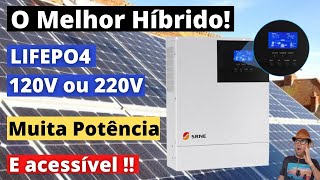 Inversor Híbrido SRNE HF4850U80H 110220V Aceita LIFEPO4  Energia Solar Off Grid [upl. by August930]