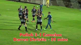 Pollok v Camelon  13th October 2023  Goals and Penalty Incident [upl. by Yotal837]