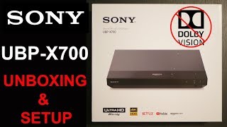 Sony UBPX700 4K Bluray Player Review Unboxing And Setup Overview  Apps Tested [upl. by Tedd]