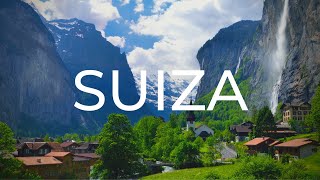 Paisajes de Suiza  Pueblos Ciudades y Montañas  4K Ultra HD [upl. by Alpert532]