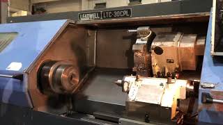 Leadwell Model LTC30CPL 2 Axis Slant Bed CNC Lathe 1995 [upl. by Laural595]