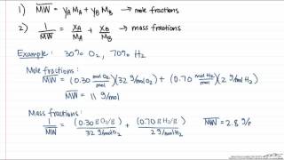 Average Molecular Weight Calculation [upl. by Arteid]