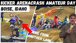 Taken Out by Bike from Another Lane Kicker Amateur ArenaCrash at its Finest from Boise Round 1 [upl. by Kellen]