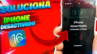 ⚡SOLUCION iPhone ESTA DESACTIVADO Conectarse a iTUNES  METODO FUNCIONAL [upl. by Miller]