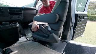 How to install a swivel seat in a van part 2 [upl. by Peria]