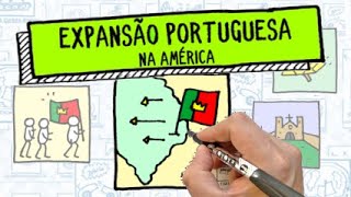 EXPANSÃO DA AMÉRICA PORTUGUESA  Principais Fatores  Resumo Desenhado [upl. by Nylhtac]