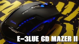 Беспроводная мышь E3lue 6D Mazer II 2500 DPI Blue LED 24GHz Wireless Optical Gaming Mouse [upl. by Arakaj]