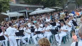 Dunavsko horo Diko Iliev  Bulgarian Navy Brass Band Varna 15082016 [upl. by Aleris]