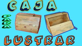 Caja De Madera Para Lustrar Zapatos [upl. by Alano]