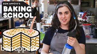 Claire Teaches You Cake Decoration Lesson 5  Baking School  Bon Appétit [upl. by Lange]