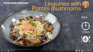 Linguine with freezedried porcini mushrooms [upl. by Manoop646]