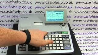 Casio SES3000  PCRT2100 Programming Instructions How To Program Sales Departments [upl. by Glyn]