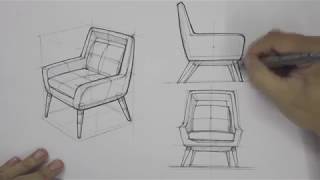 Armchair  Industrial amp Product Design Sketching [upl. by Greer]