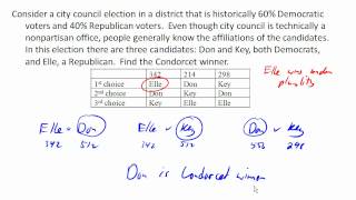 Condorcet winner and insincere voting with plurality method [upl. by Grati]