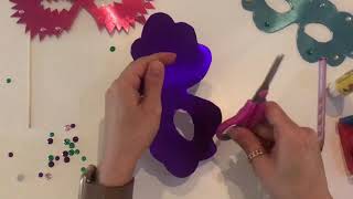 DIY  Basteln mit Kindern Fasching Masken  Karneval Masken [upl. by Dasa]