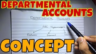 1 Departmental Accounts  Concept Financial Accounting  By Saheb Academy [upl. by Abie664]