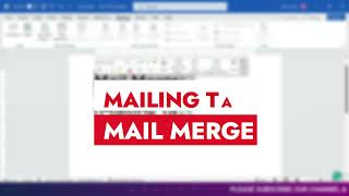 Mail Merge in Office 365 [upl. by Lezah]