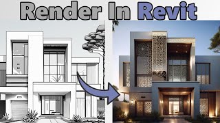 Render like a PROFESSIONAL How to Render 3D models using REVIT amp AI [upl. by Bowra]