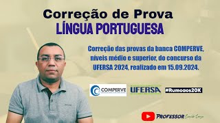 Prof Cassildo Souza  Correção de Prova  Concurso TAE UFERSA 2024  MÉDIOSUPERIOR [upl. by Mccarthy748]