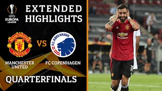 Manchester United vs Copenhagen  Europa League Quarterfinals highlights  UCL on CBS Sports [upl. by Anavi]